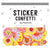 Sundrenched Sticker Confetti