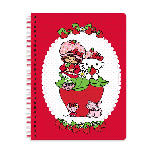 Strawberry Patch Friends Spiral Notebook