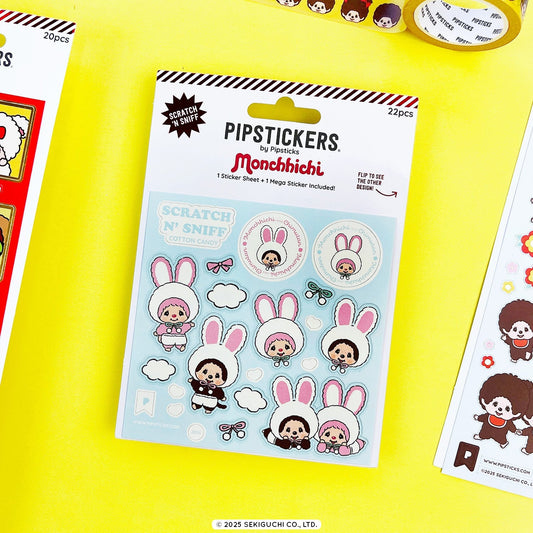 Monchhichi & Chimutan Cotton Candy Scratch 'n Sniff