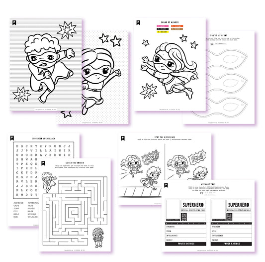 Little Superheroes Kids Printables