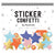 Star Power Sticker Confetti