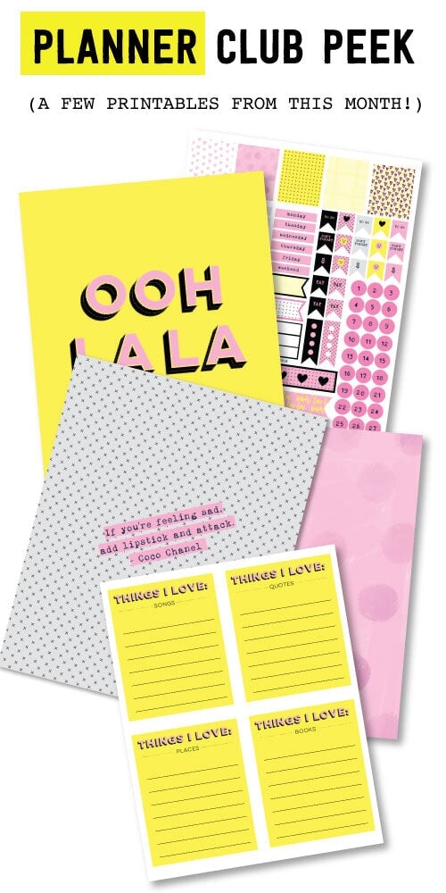 2018 January Planner Printables