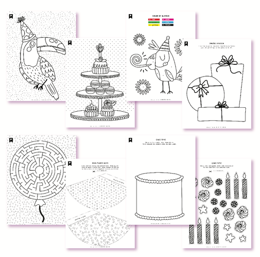 2020 August Kids Club Printables