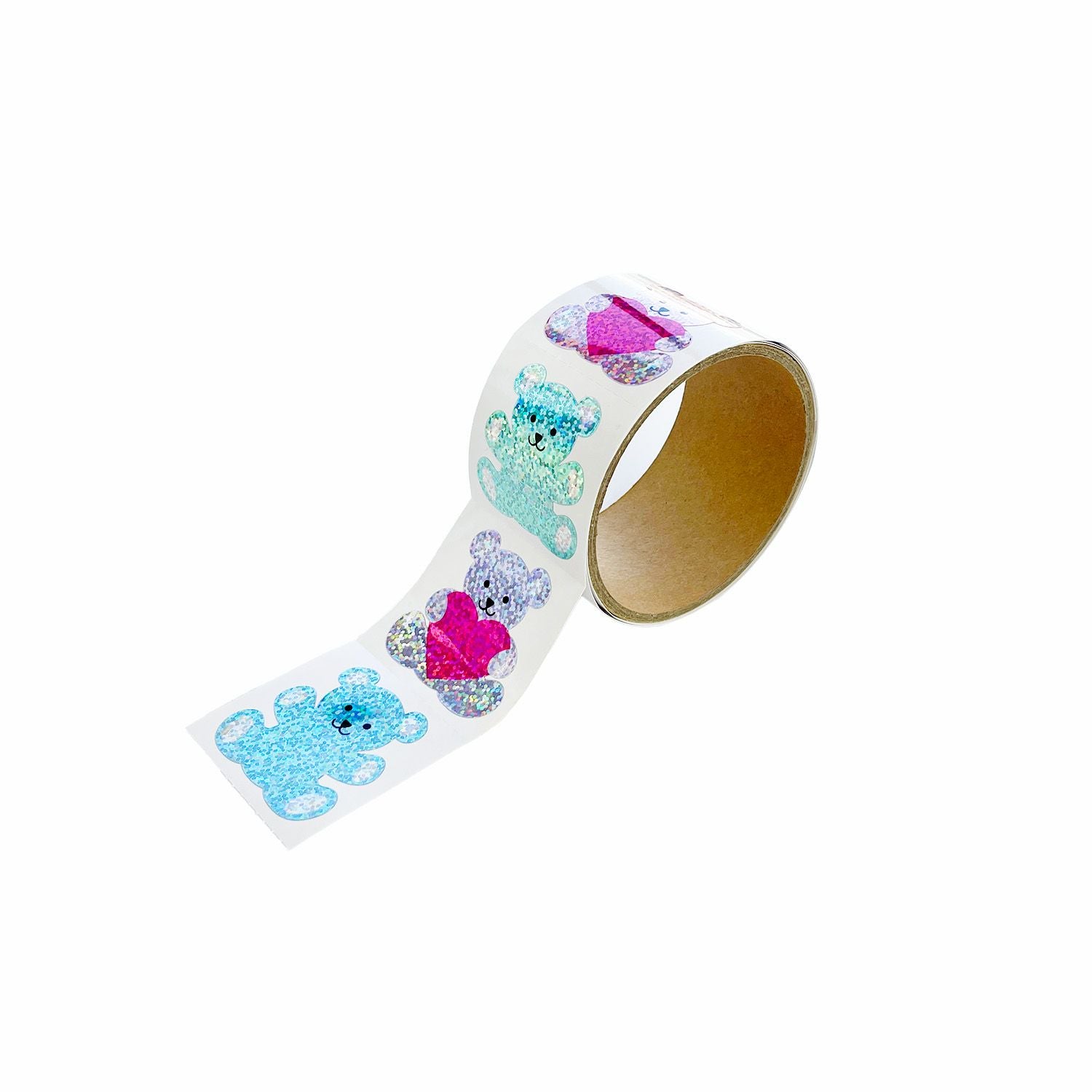 Stuffed Bears Stickers on the Roll