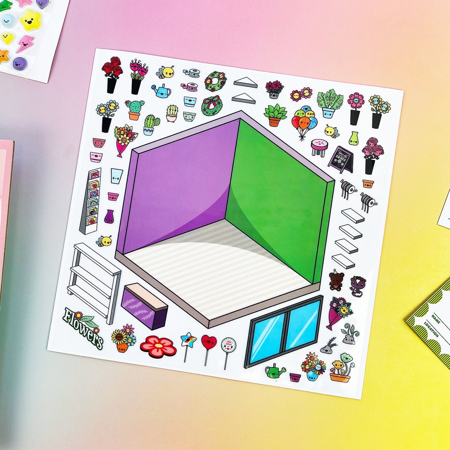 Stickers & Stems Tinytown Stickers