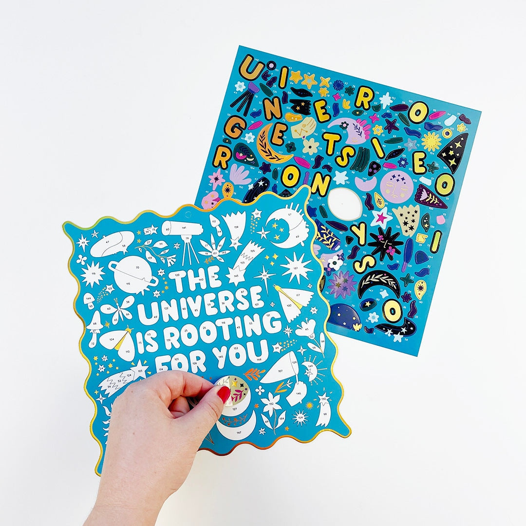 Universe Is Rooting For You Sticker Mantra Sticker-By-Number