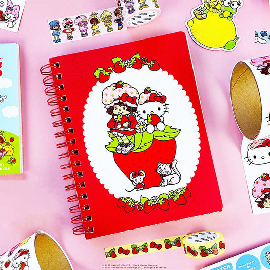 Strawberry Patch Friends Spiral Notebook
