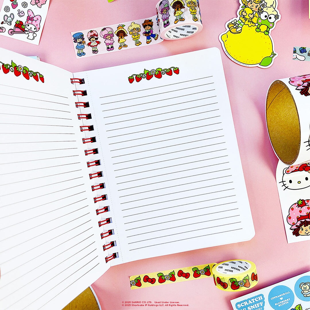 Strawberry Patch Friends Spiral Notebook