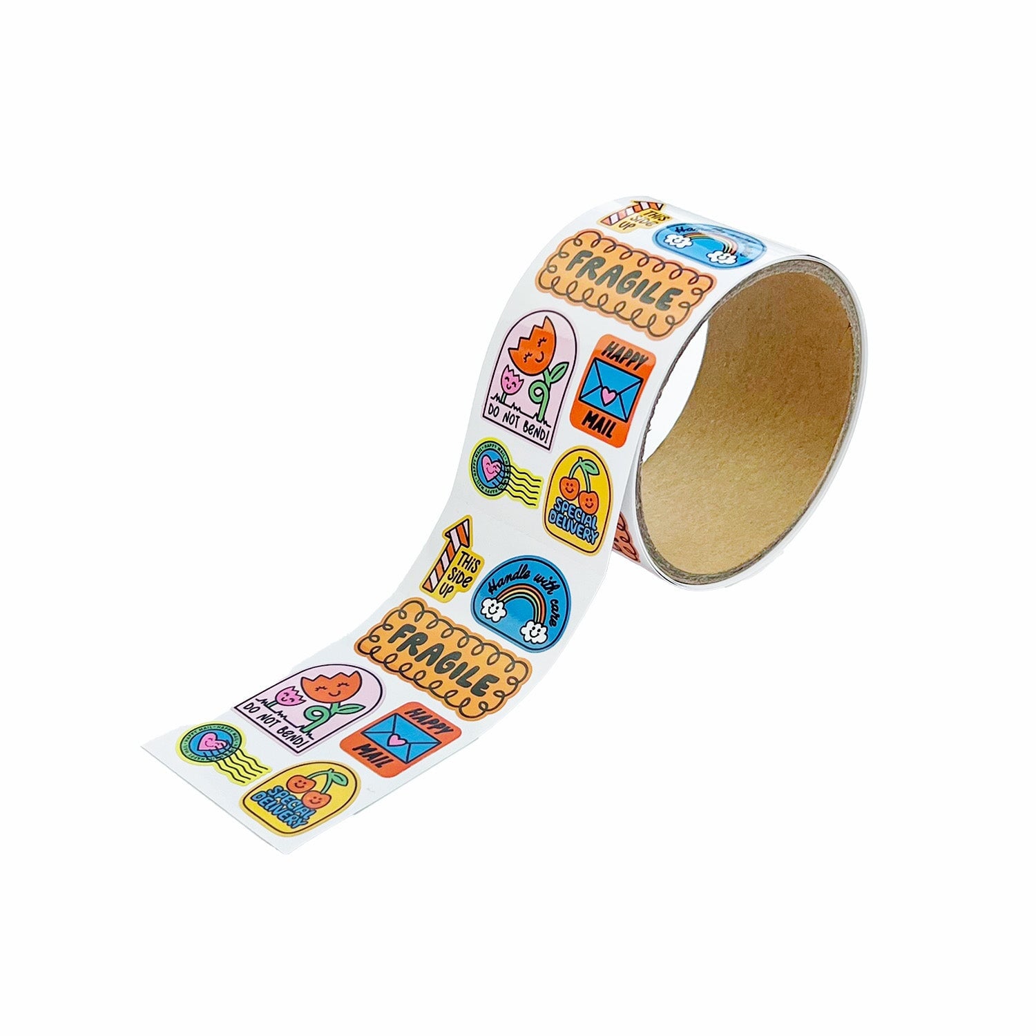 Handle With Care Sticker On The Roll