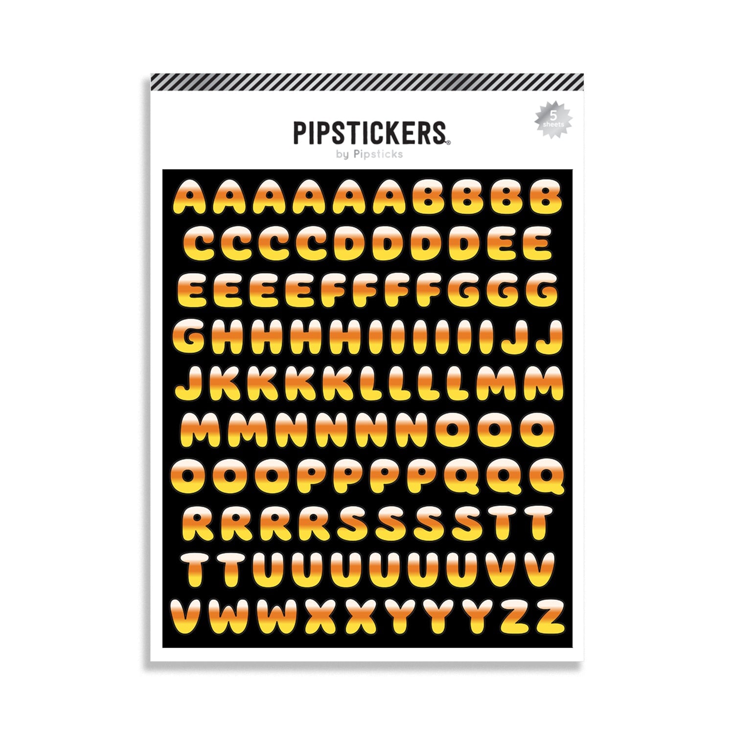 Candy Corn Big Alphabet (5ct)