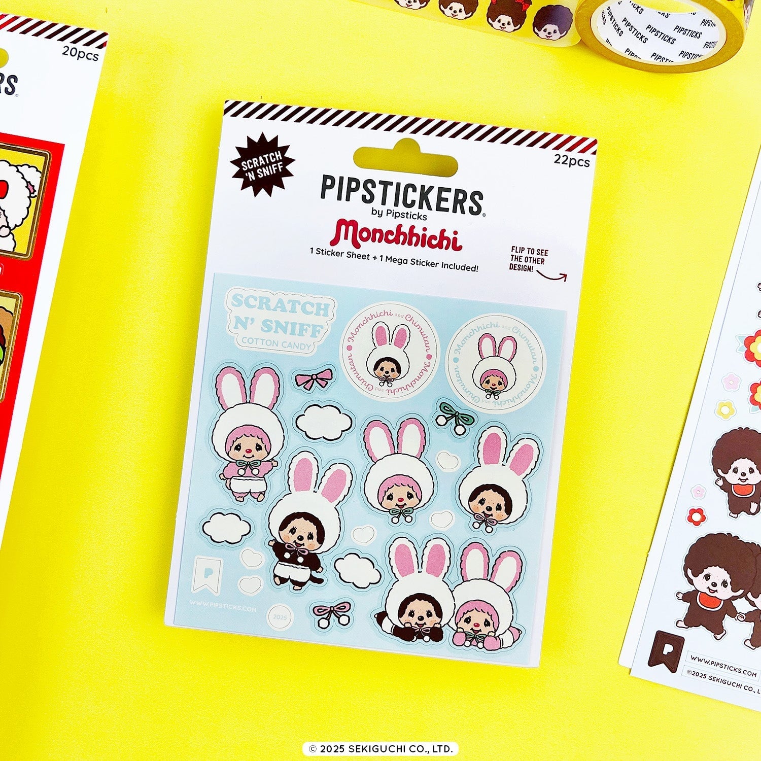 Monchhichi & Chimutan Cotton Candy Scratch 'n Sniff