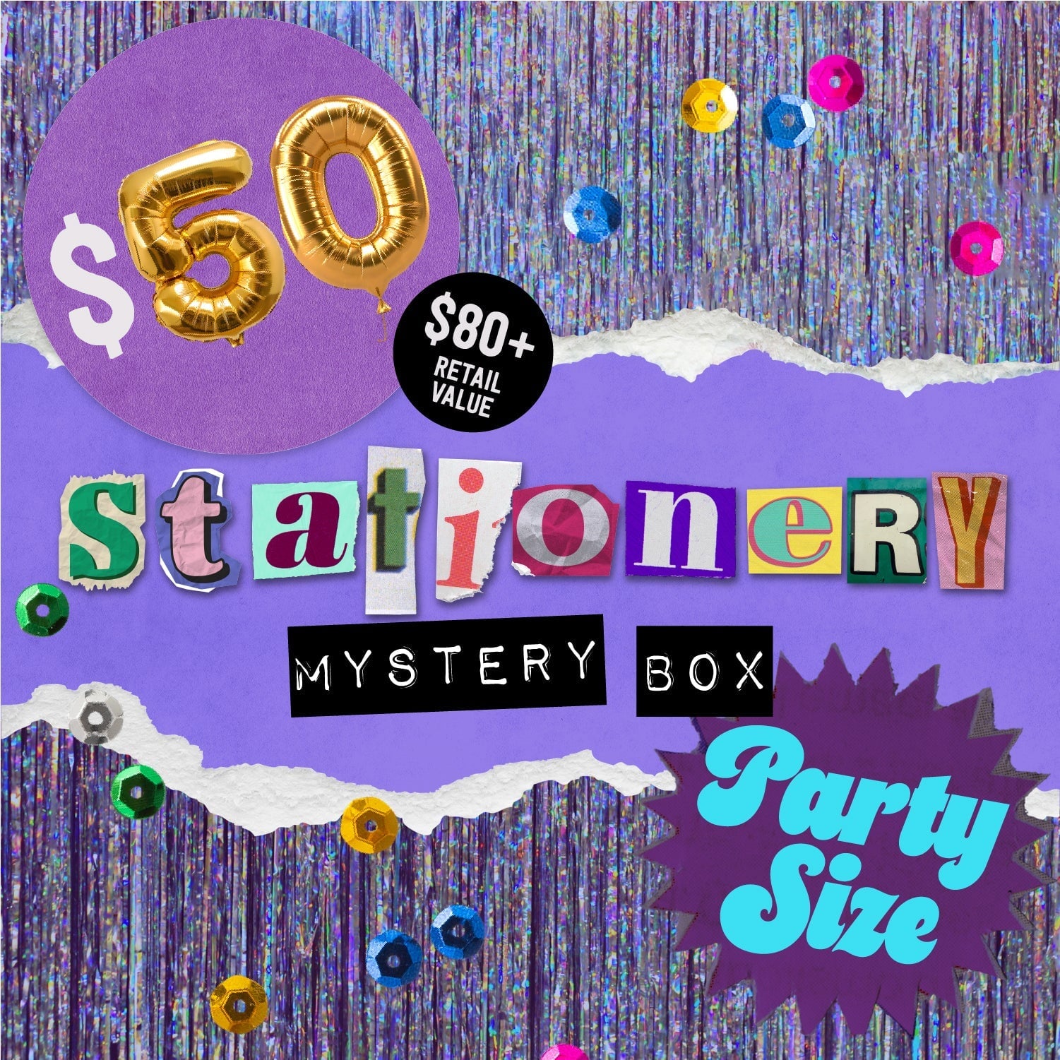 Party Size Mystery Stationery Box
