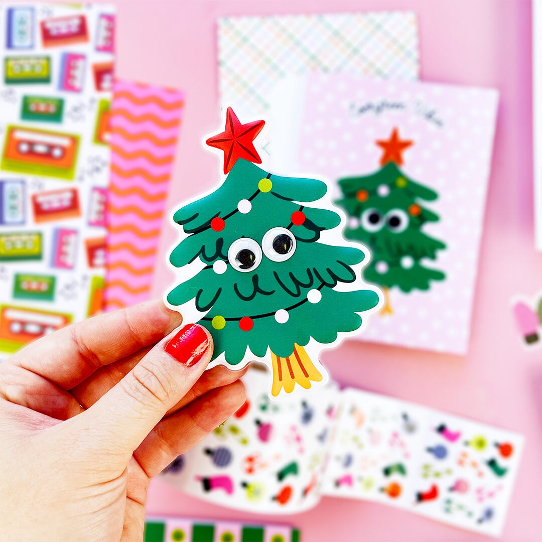 Evergreen Vibes Big Puffy Greeting Card