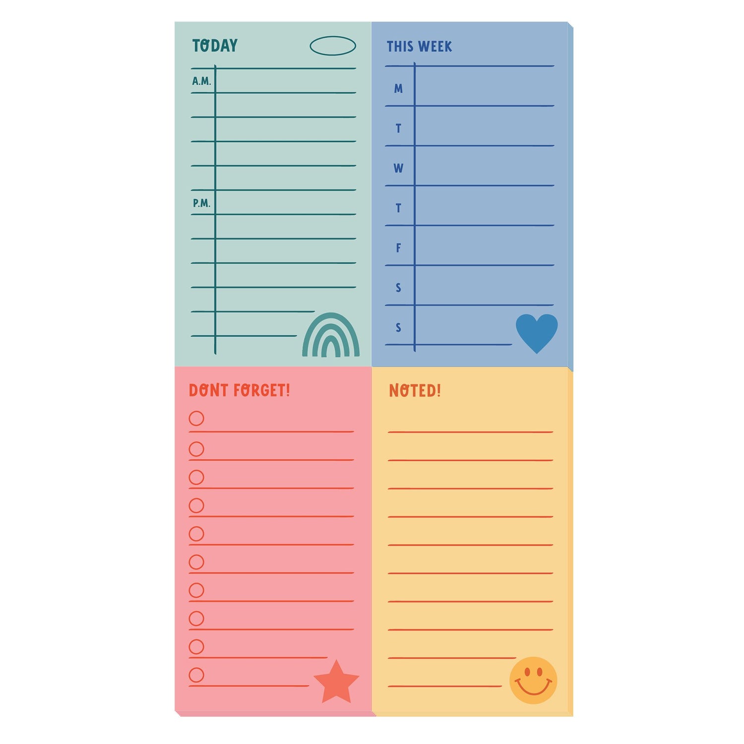 Hearts, Stars & Rainbows Stationery Box